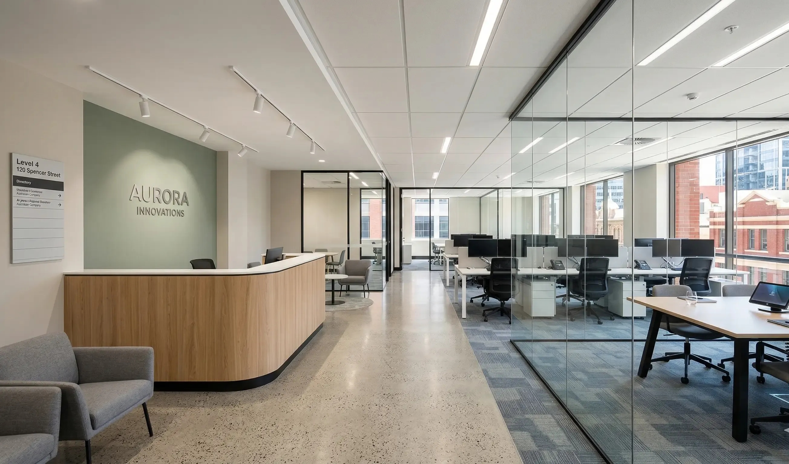 Commercial Property Office Turnkey Fitout Solution - Completed