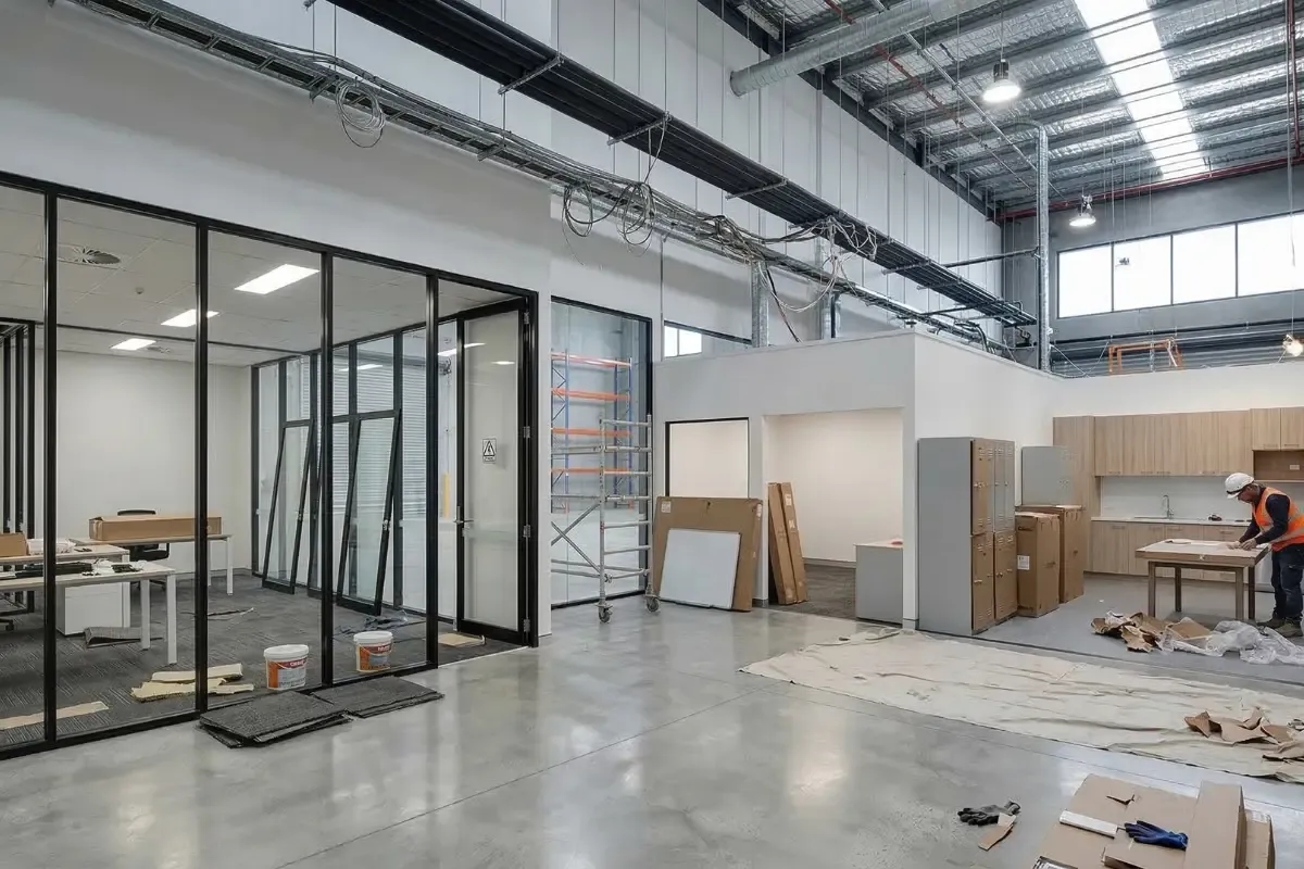 Industrial Office Turnkey Fitout Solution- progress