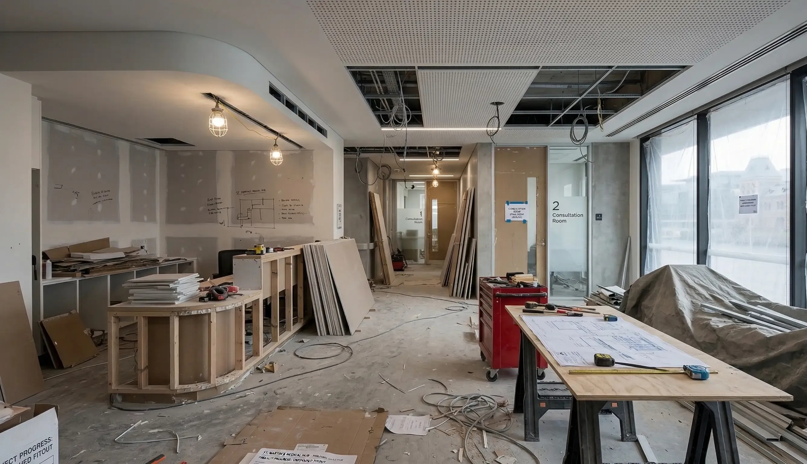 Medical Clinic Turnkey Fitout Solution - Progress