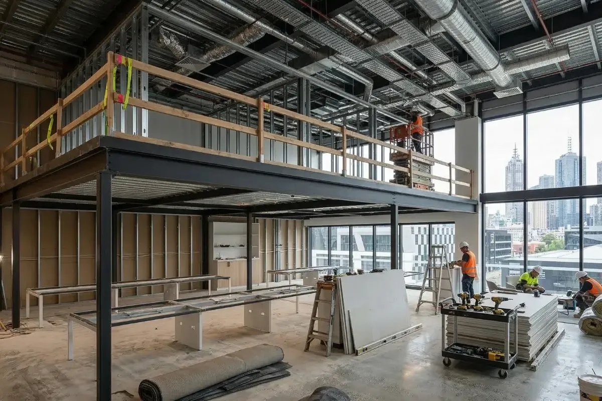 Office Mezzanine Floor- Progress