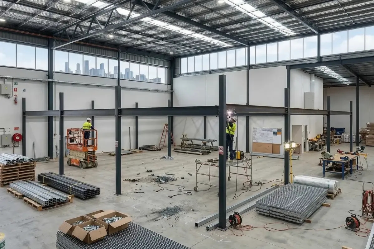 Warehouse Mezzanine Floor -progress