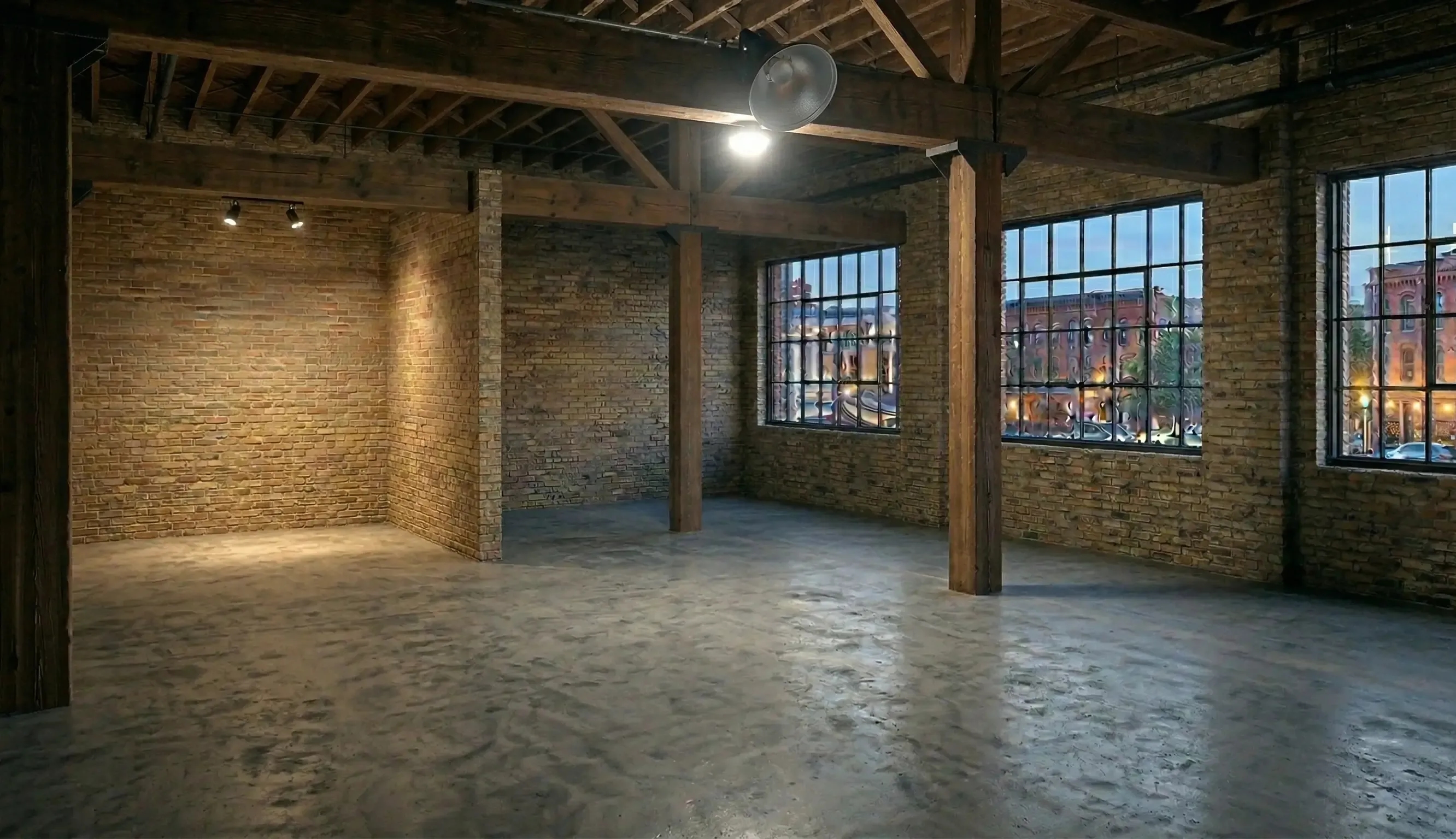 Office space before construction started